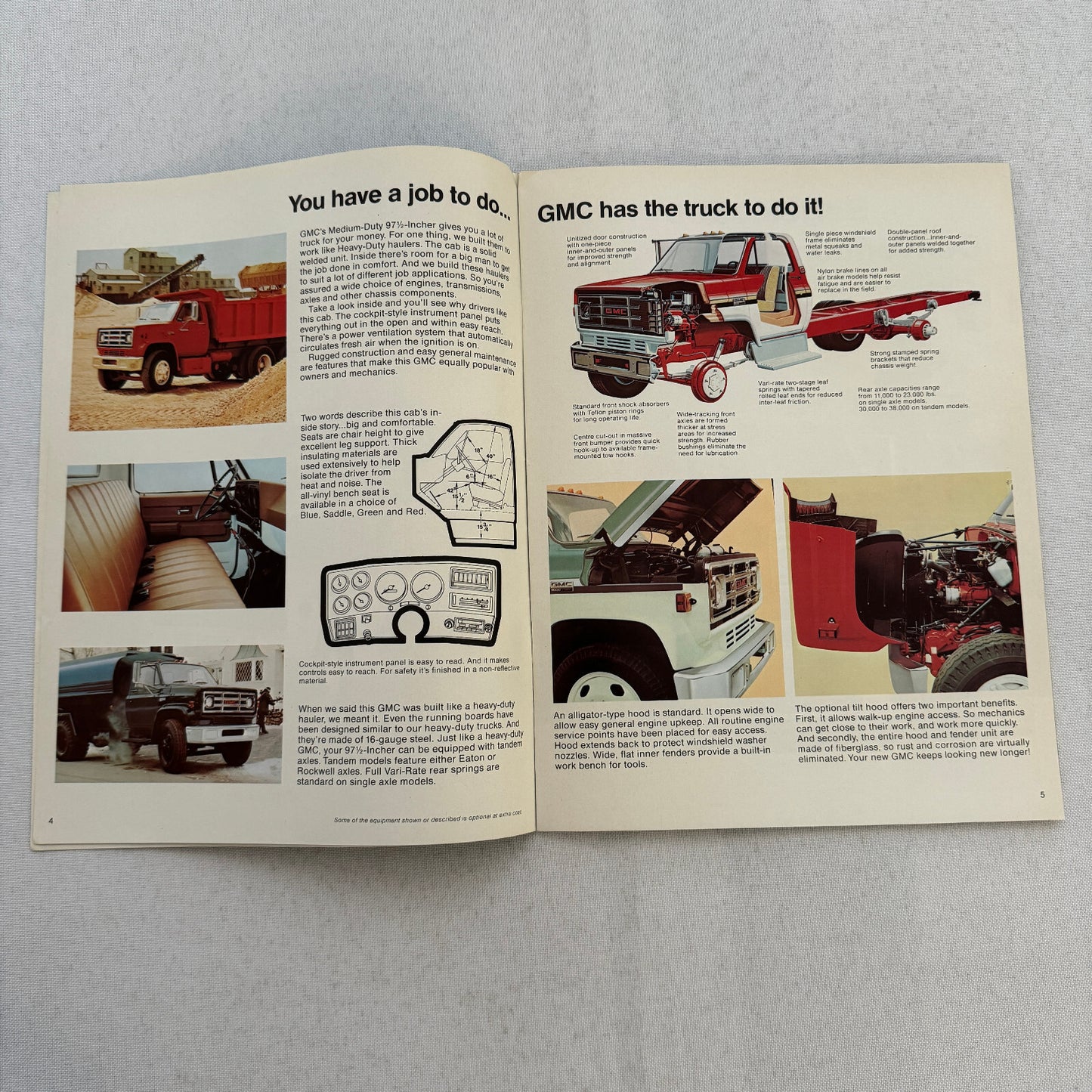 GMC Medium Duty Truck Sales Brochure Catalog 5000 6000 6500 7500 Series Models