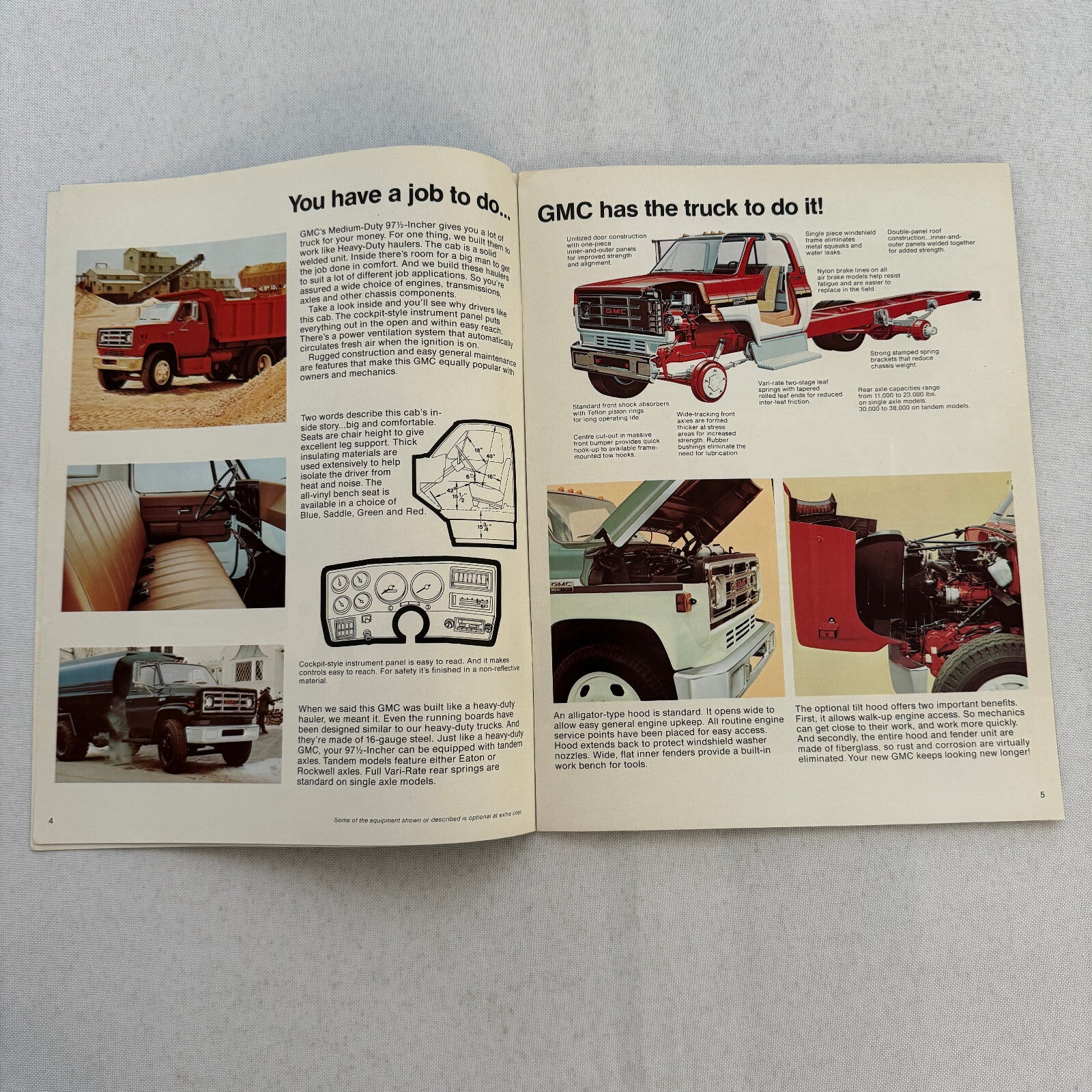 GMC Medium Duty Truck Sales Brochure Catalog 5000 6000 6500 7500 Series Models