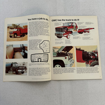 GMC Medium Duty Truck Sales Brochure Catalog 5000 6000 6500 7500 Series Models