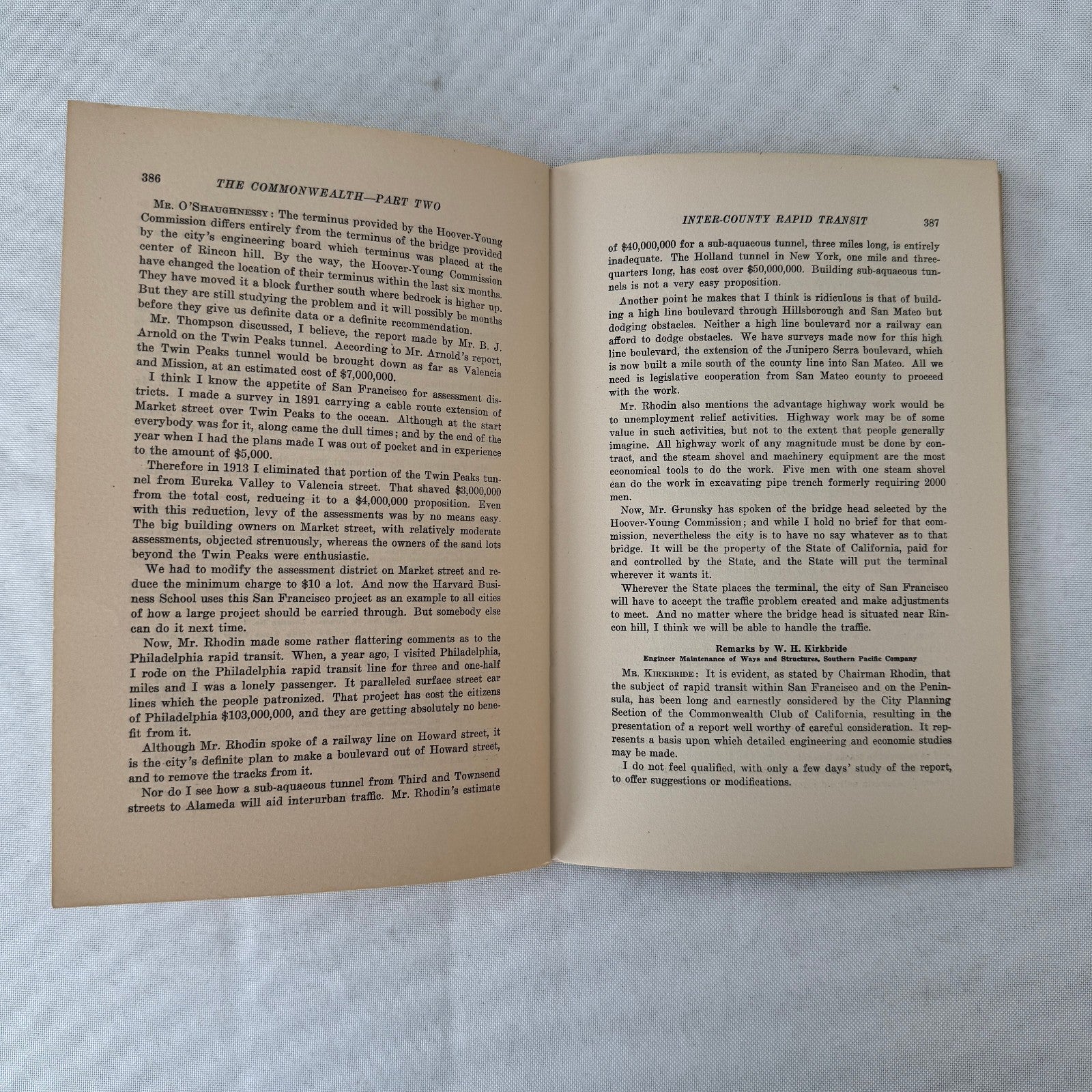 Commonwealth Club of California The Commonwealth Journal Railway Highway 1931
