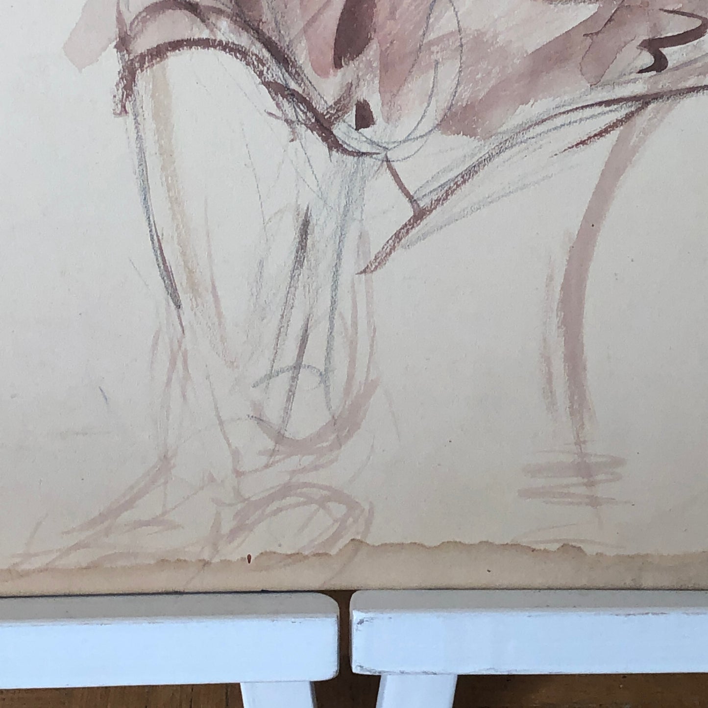 Vintage Painting Art Artwork Artist Arthur E Sudler Smoking Woman