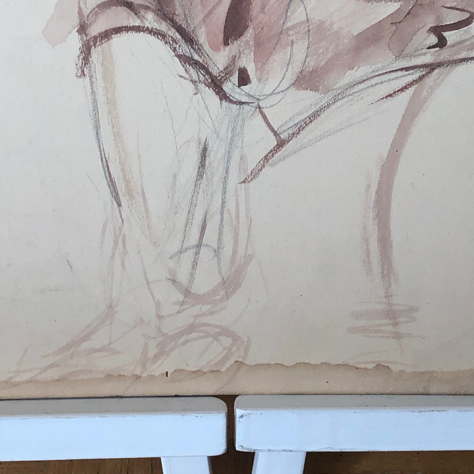 Vintage Painting Art Artwork Artist Arthur E Sudler Smoking Woman