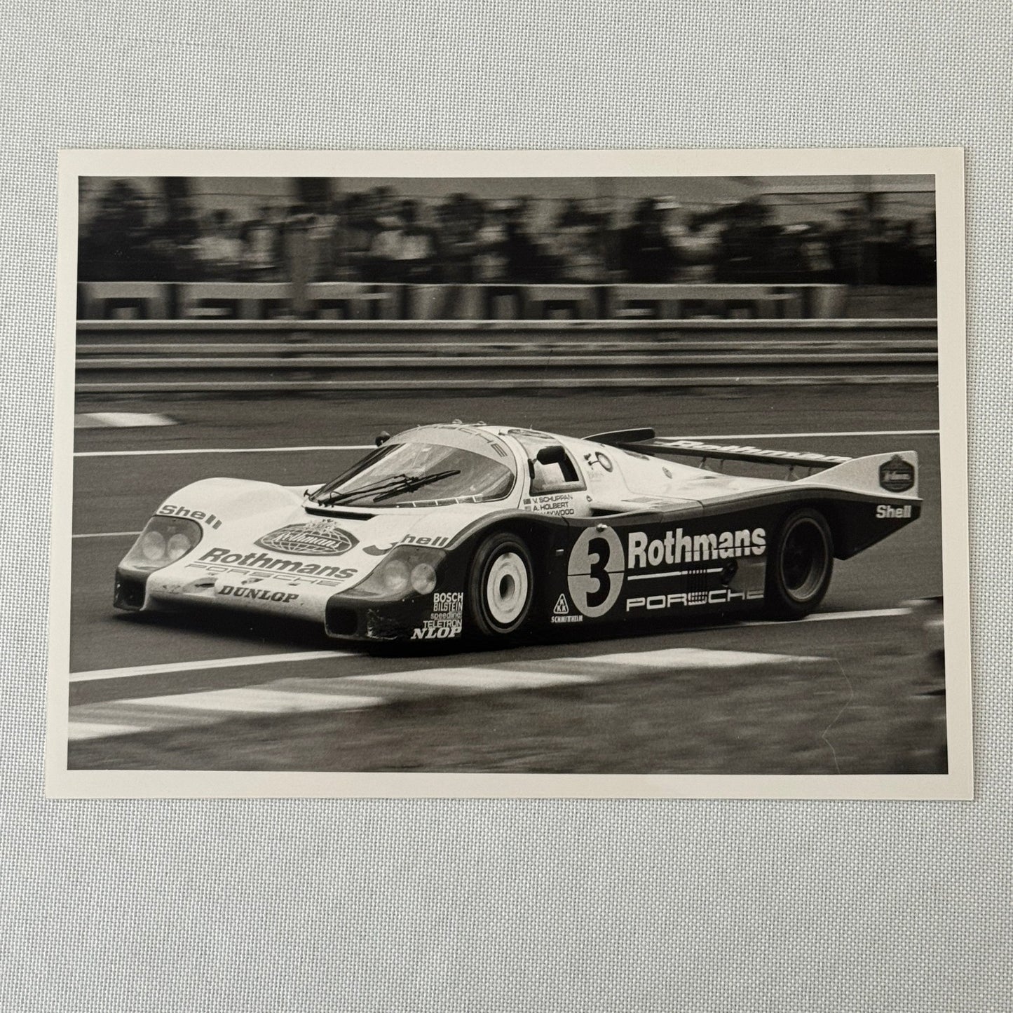 Vintage Rothmans Racing Porsche 956 Race Car Photo Photograph Print