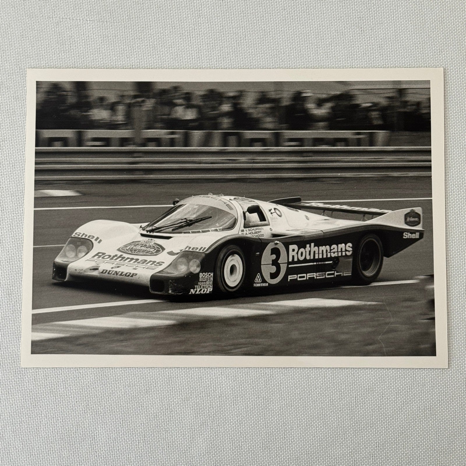 Vintage Rothmans Racing Porsche 956 Race Car Photo Photograph Print