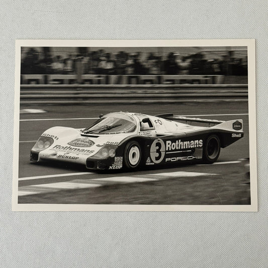 Vintage Rothmans Racing Porsche 956 Race Car Photo Photograph Print