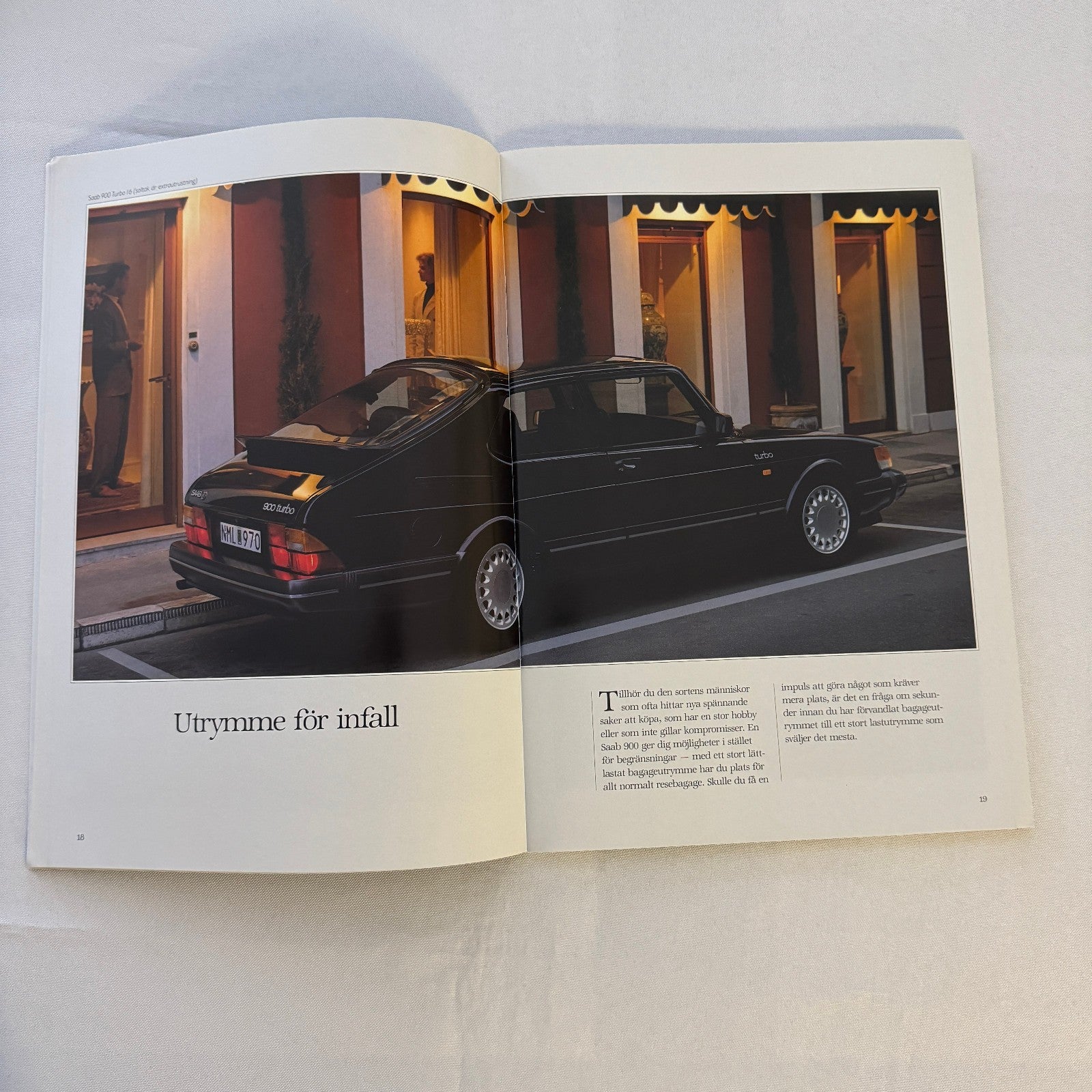 Vintage Saab 900 Car Sales Brochure Catalog 900 Cabriolet 900 Turbo 900i SWEDISH