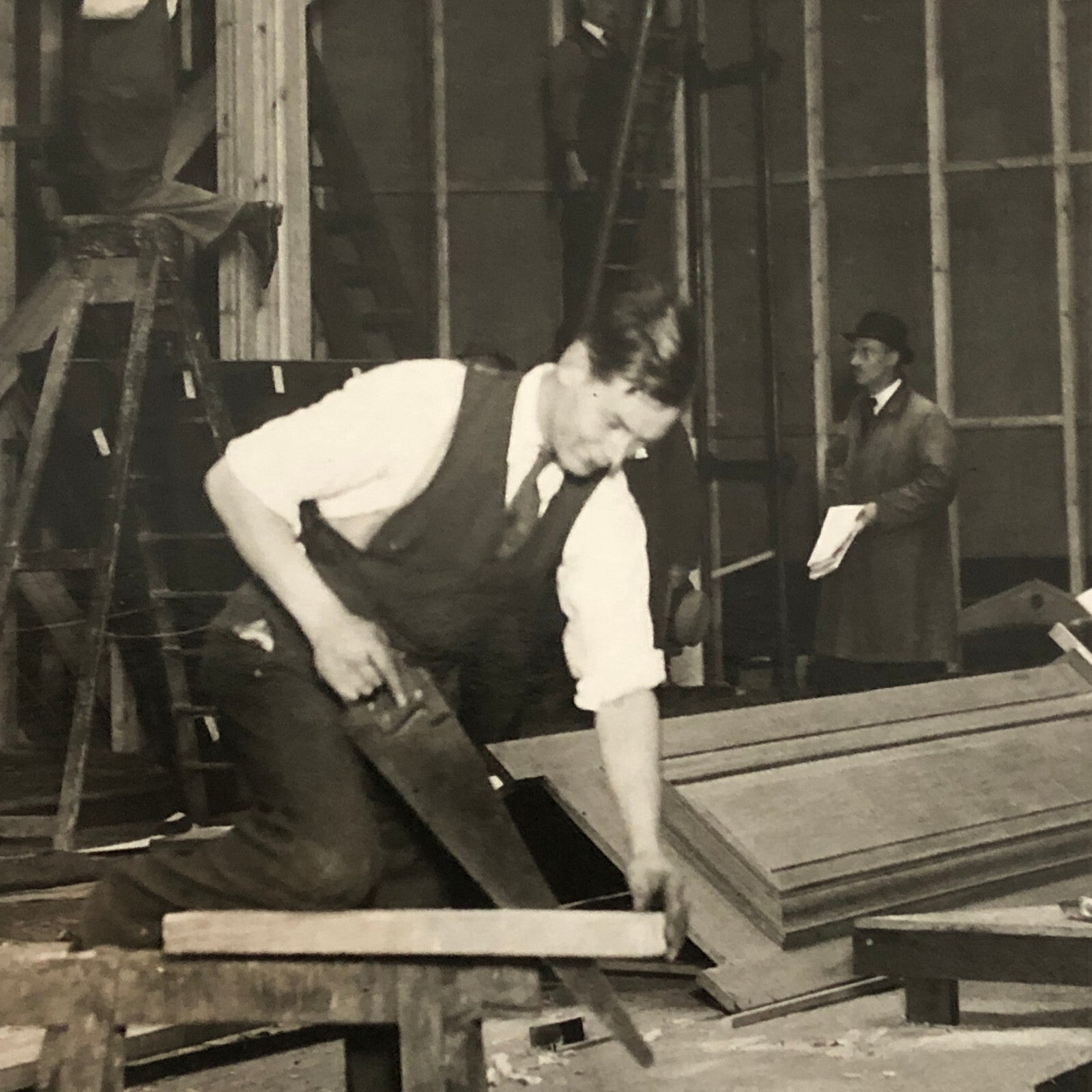 Vintage Press Photo Photograph 1934 Burlington House Art Exhibition London UK