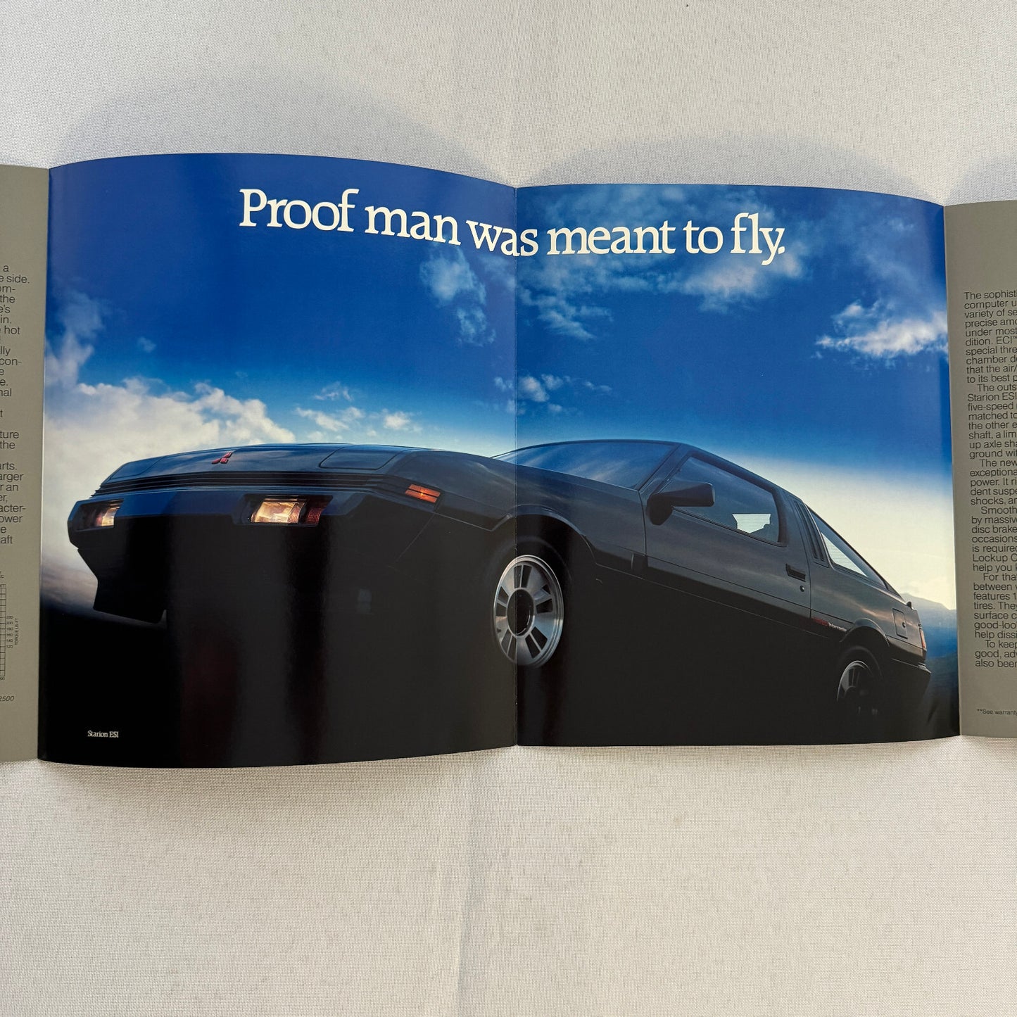 Mitsubishi Starion ESI Turbo Car Sales Brochure Catalog 1985.5 1985 1986