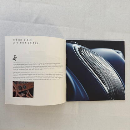 Wiesmann Roadster Sports Car Sales Brochure Catalog Advertising
