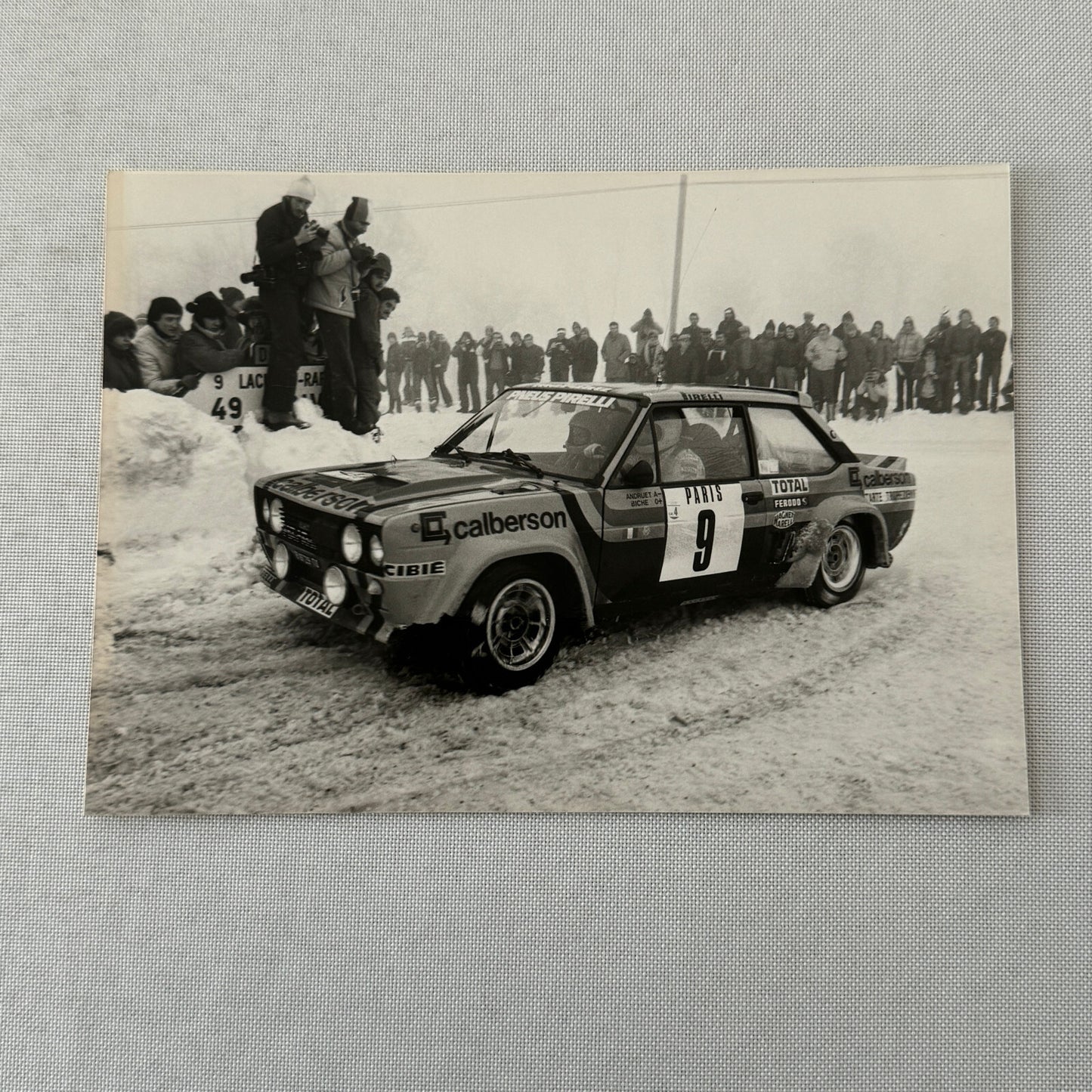 1980 Rallye Monte Carlo Press Photo Photograph DPPI Fiat 131 Abarth Car
