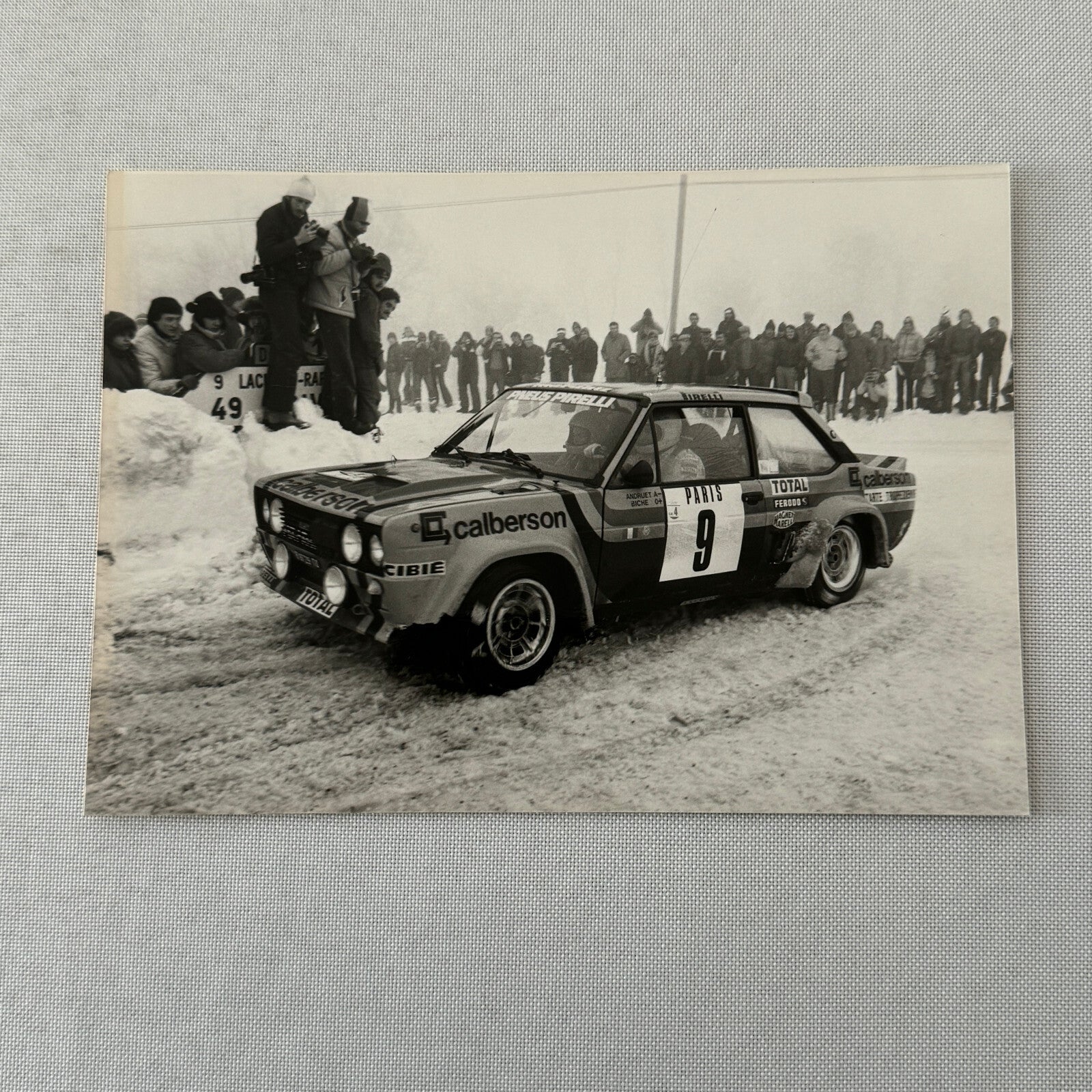 1980 Rallye Monte Carlo Press Photo Photograph DPPI Fiat 131 Abarth Car