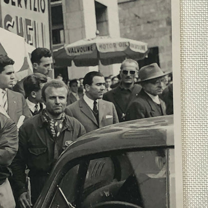 Vintage Racing Driver Photo Photograph Juan Manuel Fangio Brescia 1950