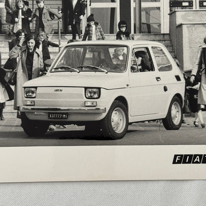 Fiat 126 Car Factory Press Photo Photograph Print 1976