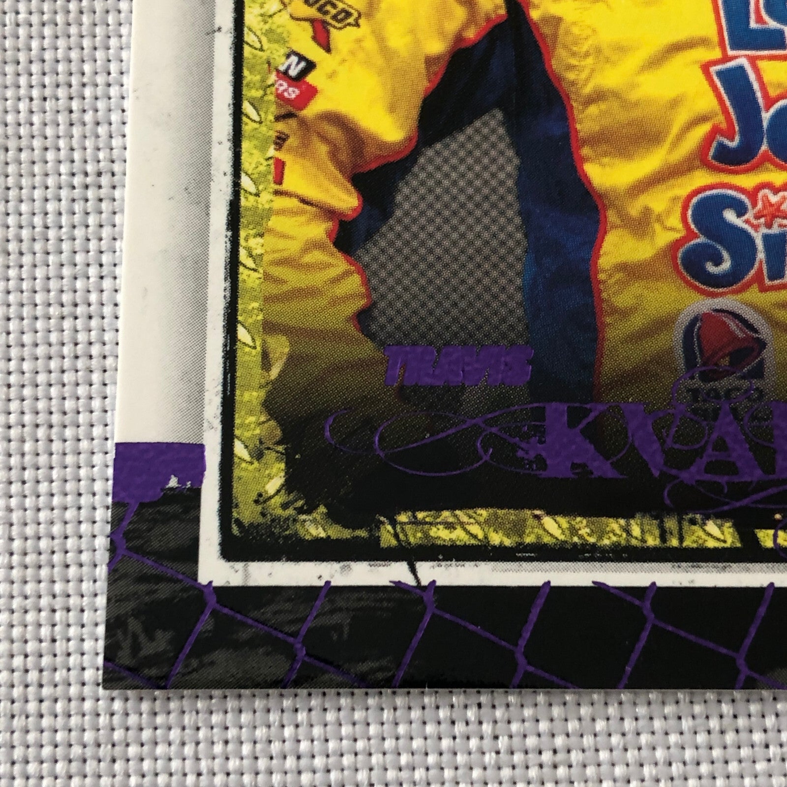 2010 Wheels Main Event Purple Parallel Nascar # 19/25 Travis Kvapil