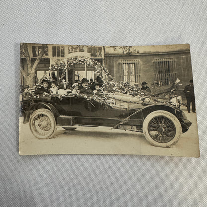 Vintage Car Photo Postcard Post Card RPPC Real Photo Postcard Automobile French