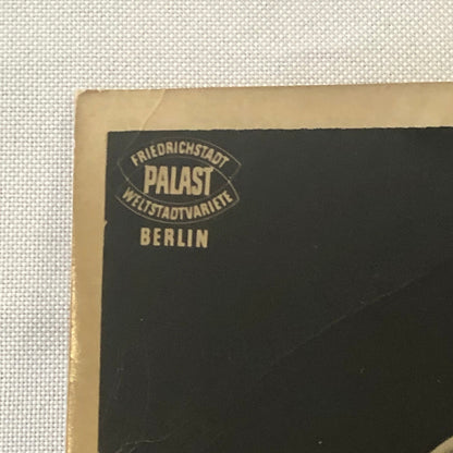 Vintage Circus Photo Clown on Bicycle Performer Berlin Germany Photograph