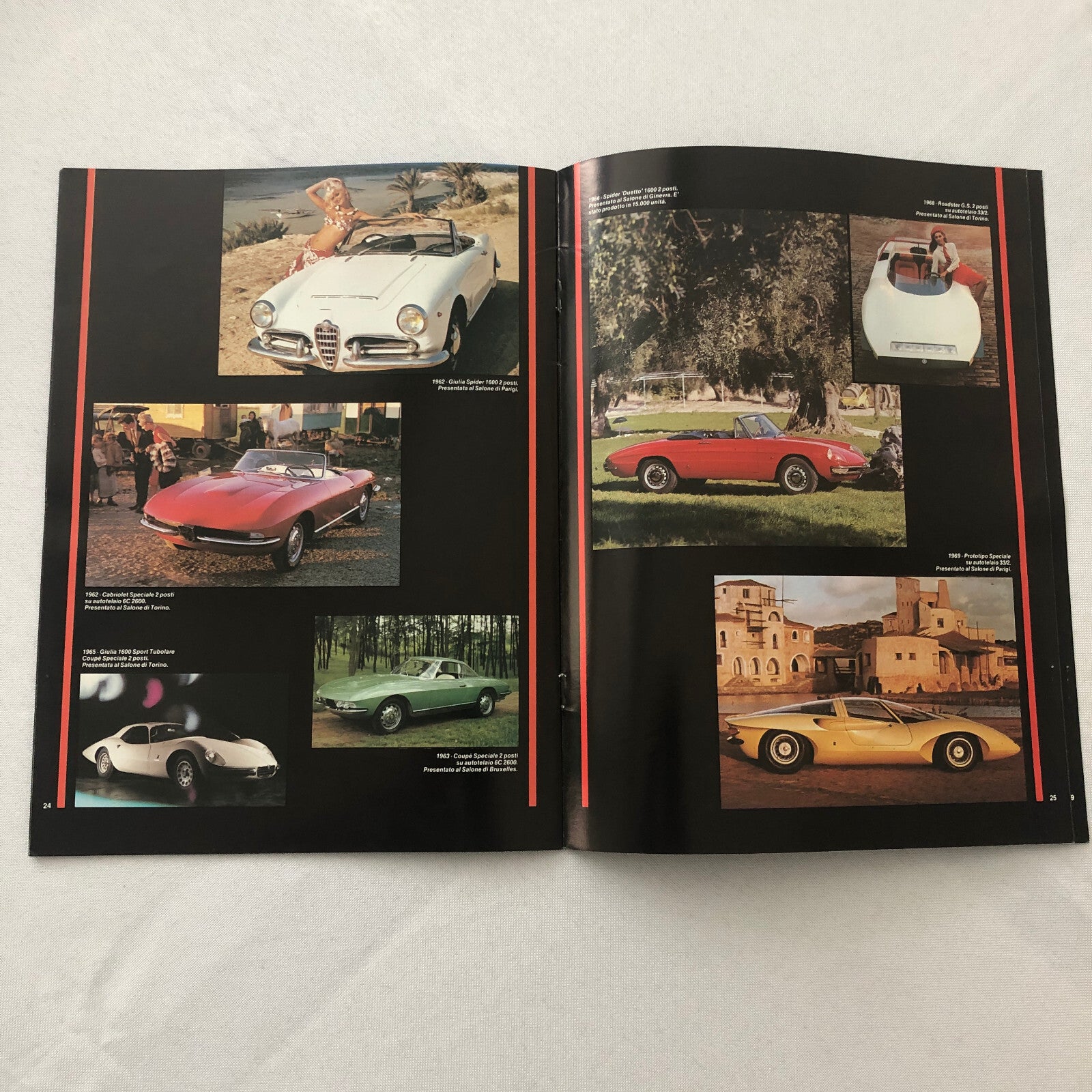 Alfa Romeo Pininfarina History Brochure Book 6C Spider Cabriolet Coupe Prototype
