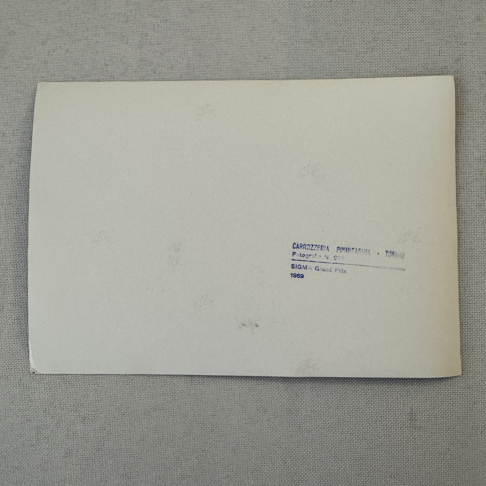 1969 Pininfarina Sigma Grand Prix Concept Car Factory Photo Photograph Print