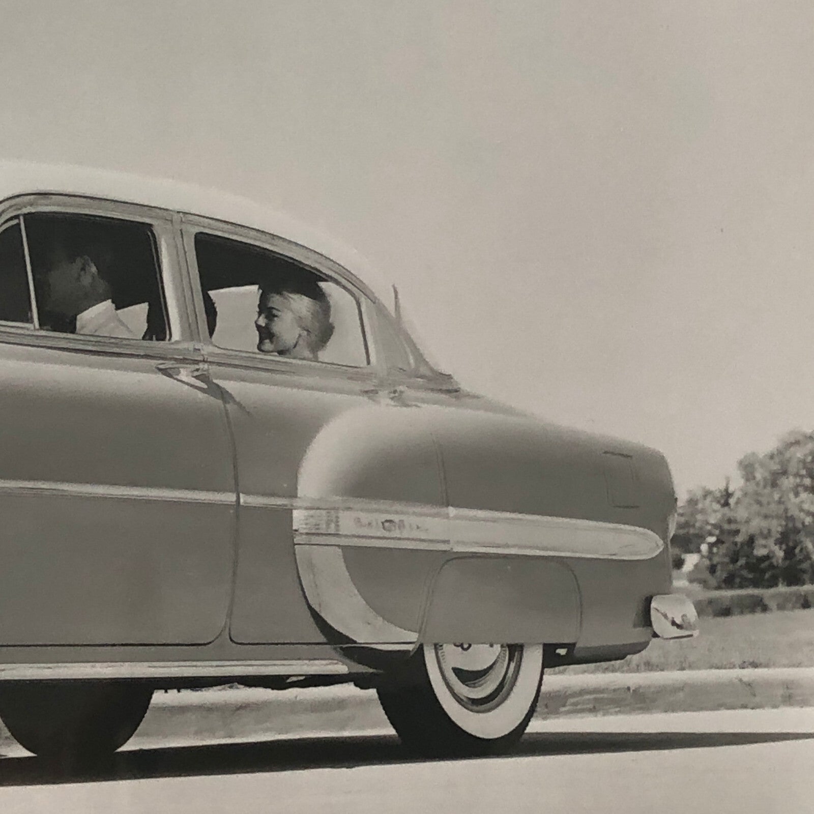 1953 Chevrolet Bel Air Sedan Factory Press Photo Photograph Chevy Belair