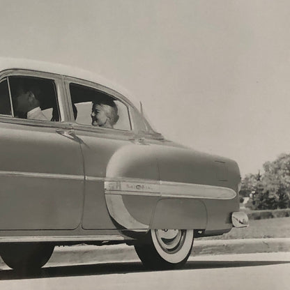 1953 Chevrolet Bel Air Sedan Factory Press Photo Photograph Chevy Belair