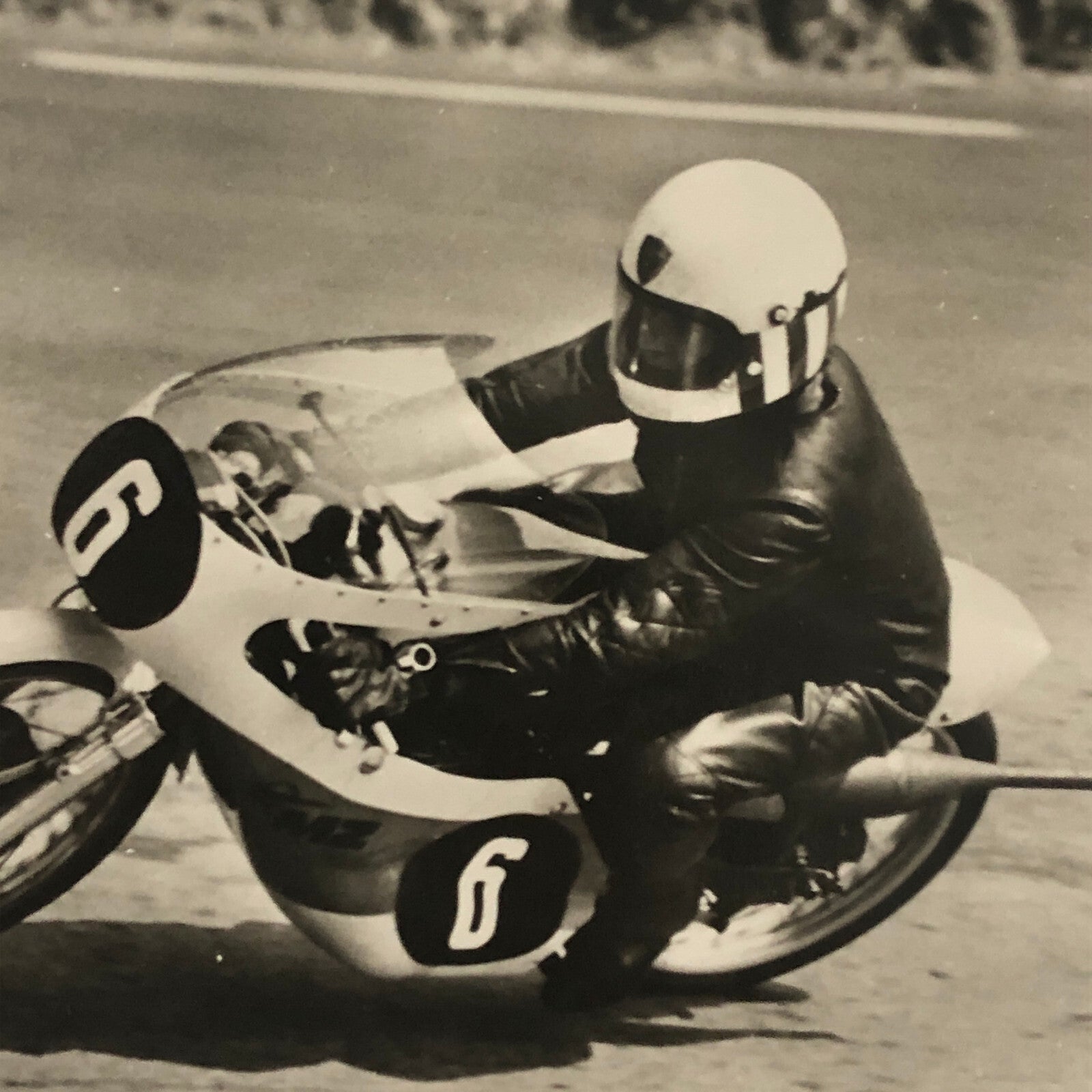 Vintage Motorcycle Racing Postcard Post Card Jurgen Lenk Germany