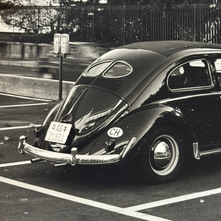 Vintage Volkswagen Beetle Car Photo Photograph Print German
