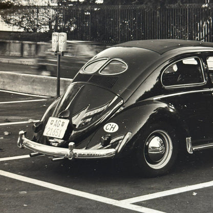 Vintage Volkswagen Beetle Car Photo Photograph Print German
