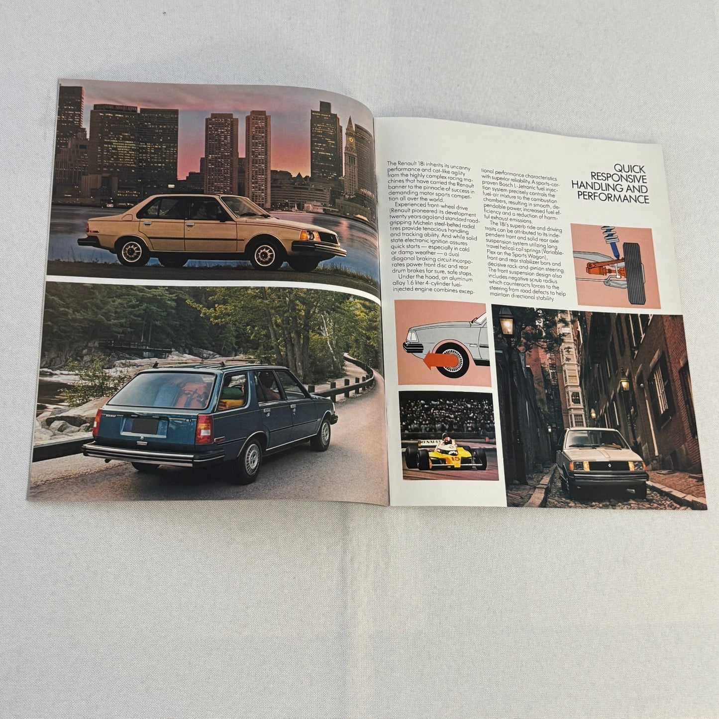 1981 Renault 18i Car Sales Brochure Catalog Vintage Advertising