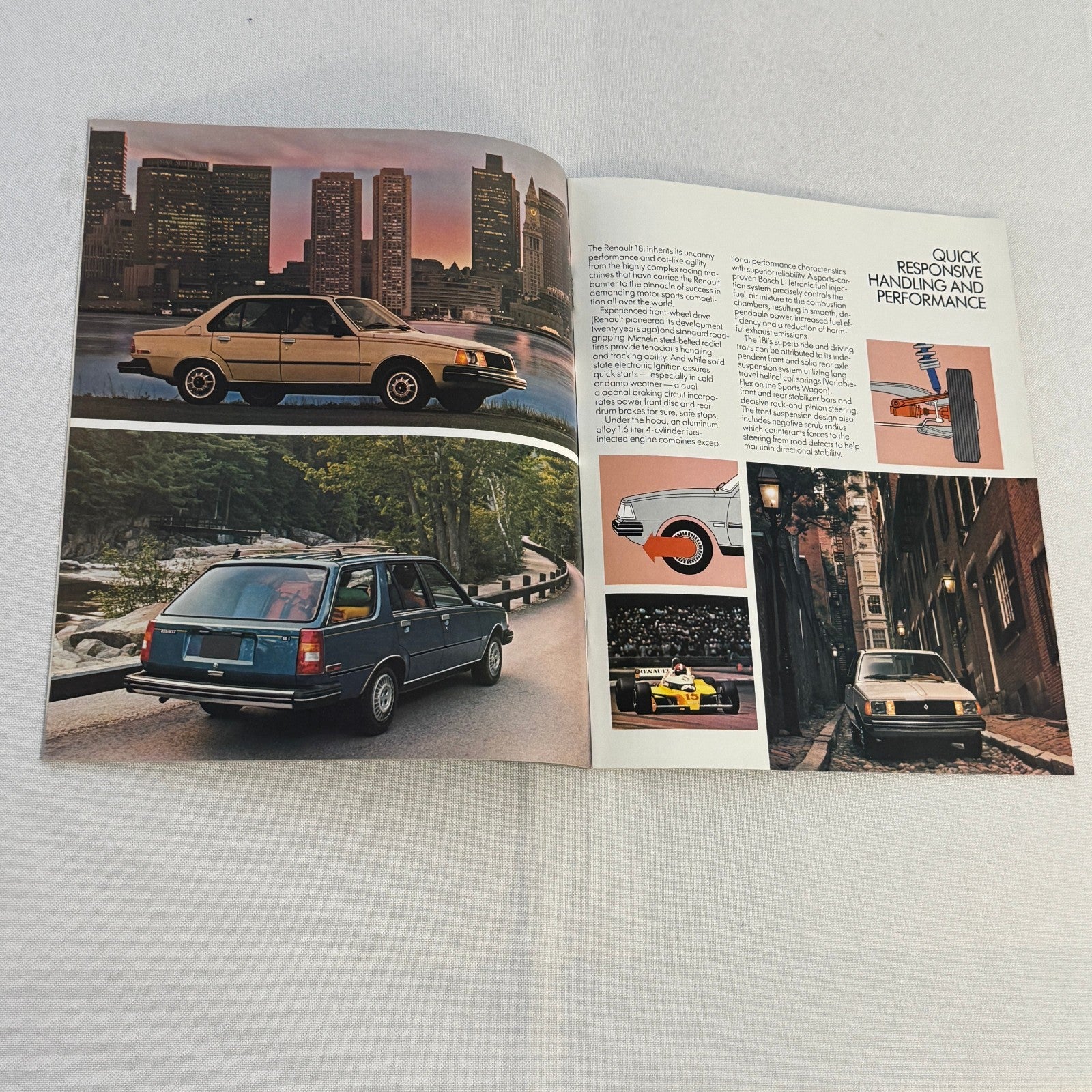 1981 Renault 18i Car Sales Brochure Catalog Vintage Advertising