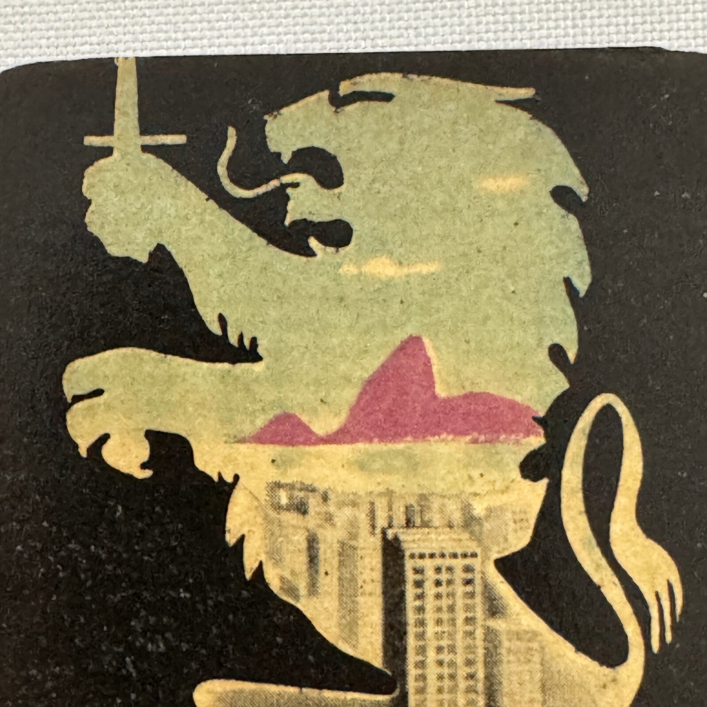 Vintage Travel Label Rio de Janeiro Brazil Brazilian Brasil Ambassador Hotel