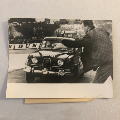 Vintage 1963 Saab Erik Carlsson Rallye Monte Carlo Rally Press Photo Photograph 