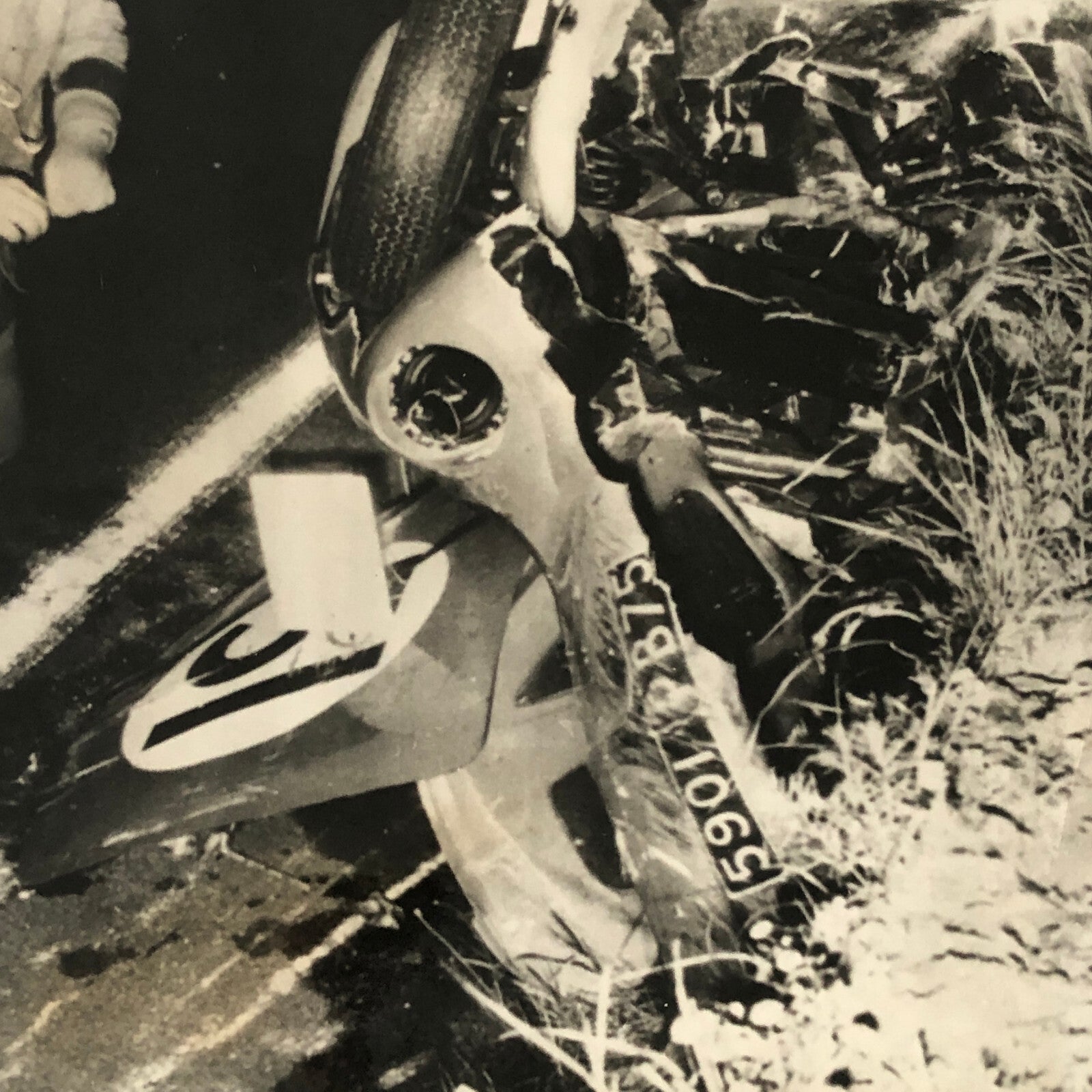 1964 24 Hours of LeMans Press Photo Photograph Renault Alpine Crash Orsini 