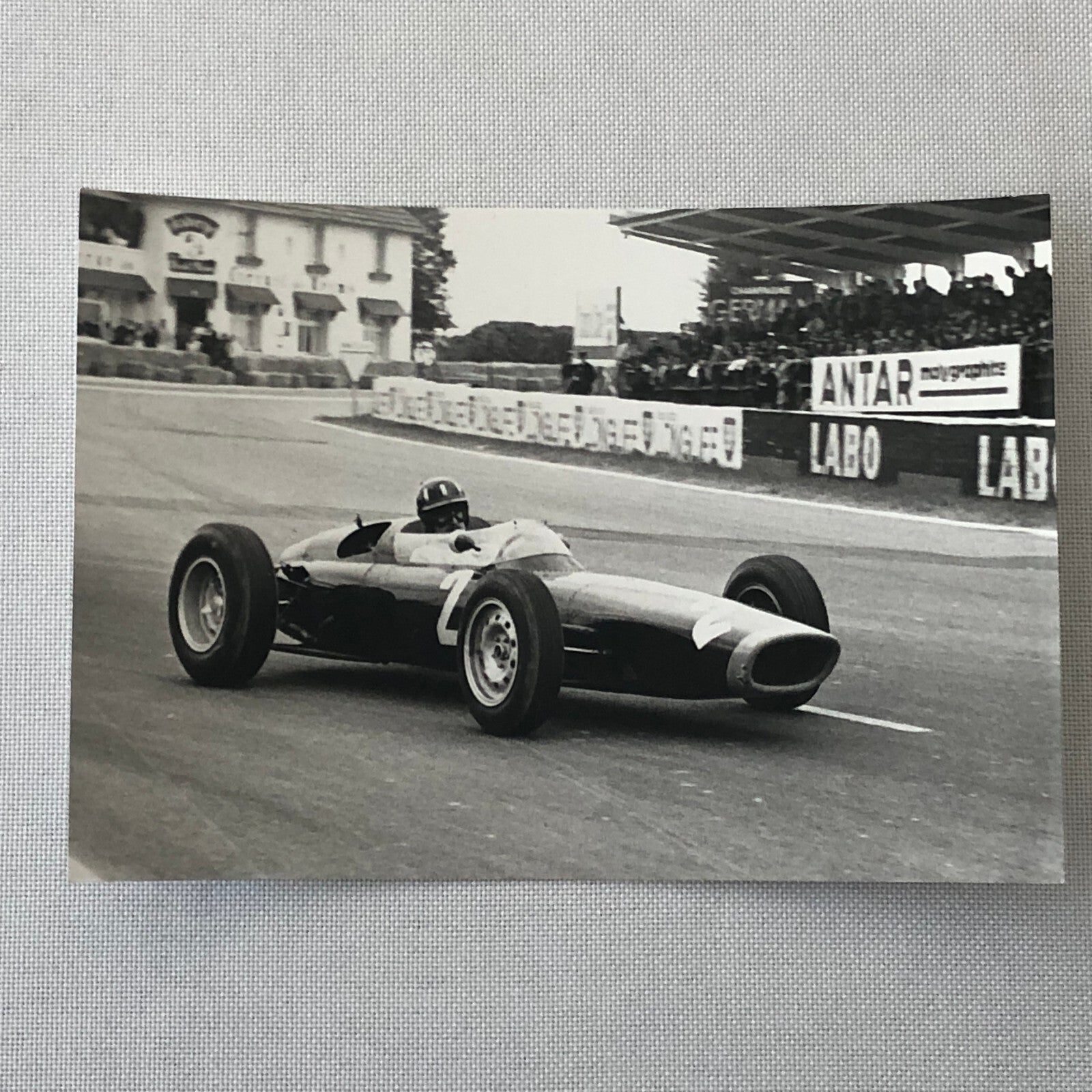 Vintage Racing Photo Photograph Graham Hill BRM Car 1963 Reims Grand Prix