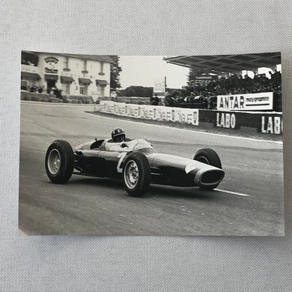 Vintage Racing Photo Photograph Graham Hill BRM Car 1963 Reims Grand Prix