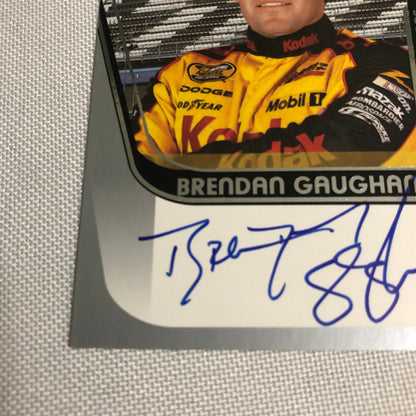 2004 Press Pass Signings Brendan Gaughan Autograph Auto Signed Card NASCAR