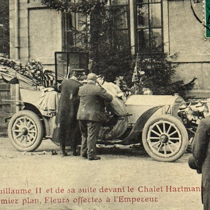 Emperor Guillaume II Kaiser WIlhelm II Car Automobile Postcard Post Card
