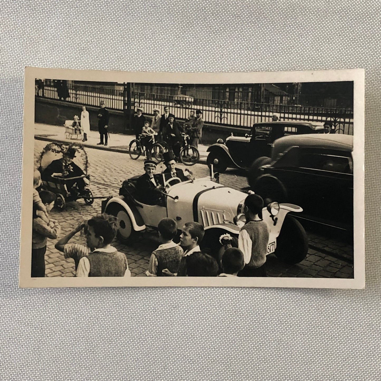 Vintage Parade Car Photo Germany Antique Automobile Photograph Lot of 2