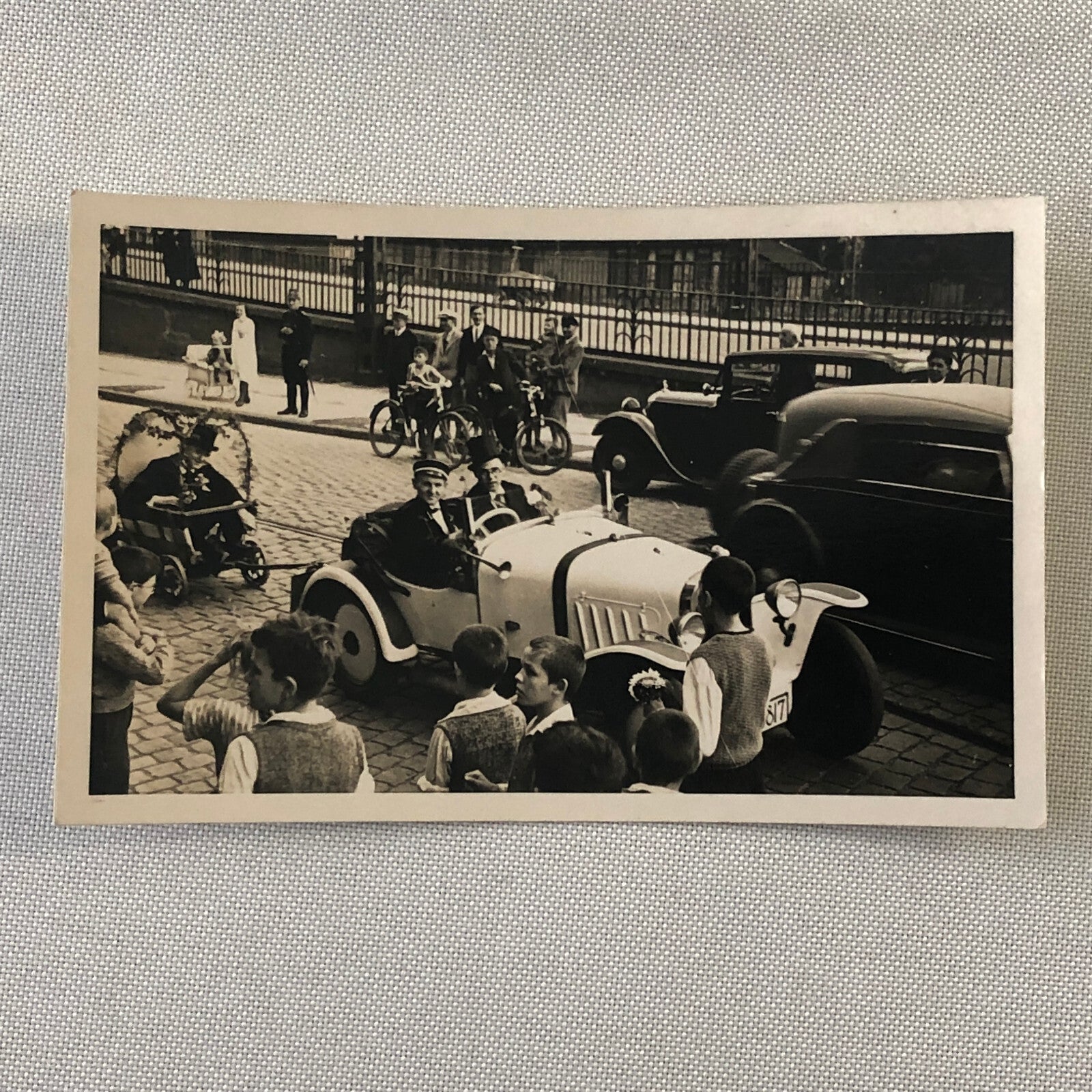 Vintage Parade Car Photo Germany Antique Automobile Photograph Lot of 2