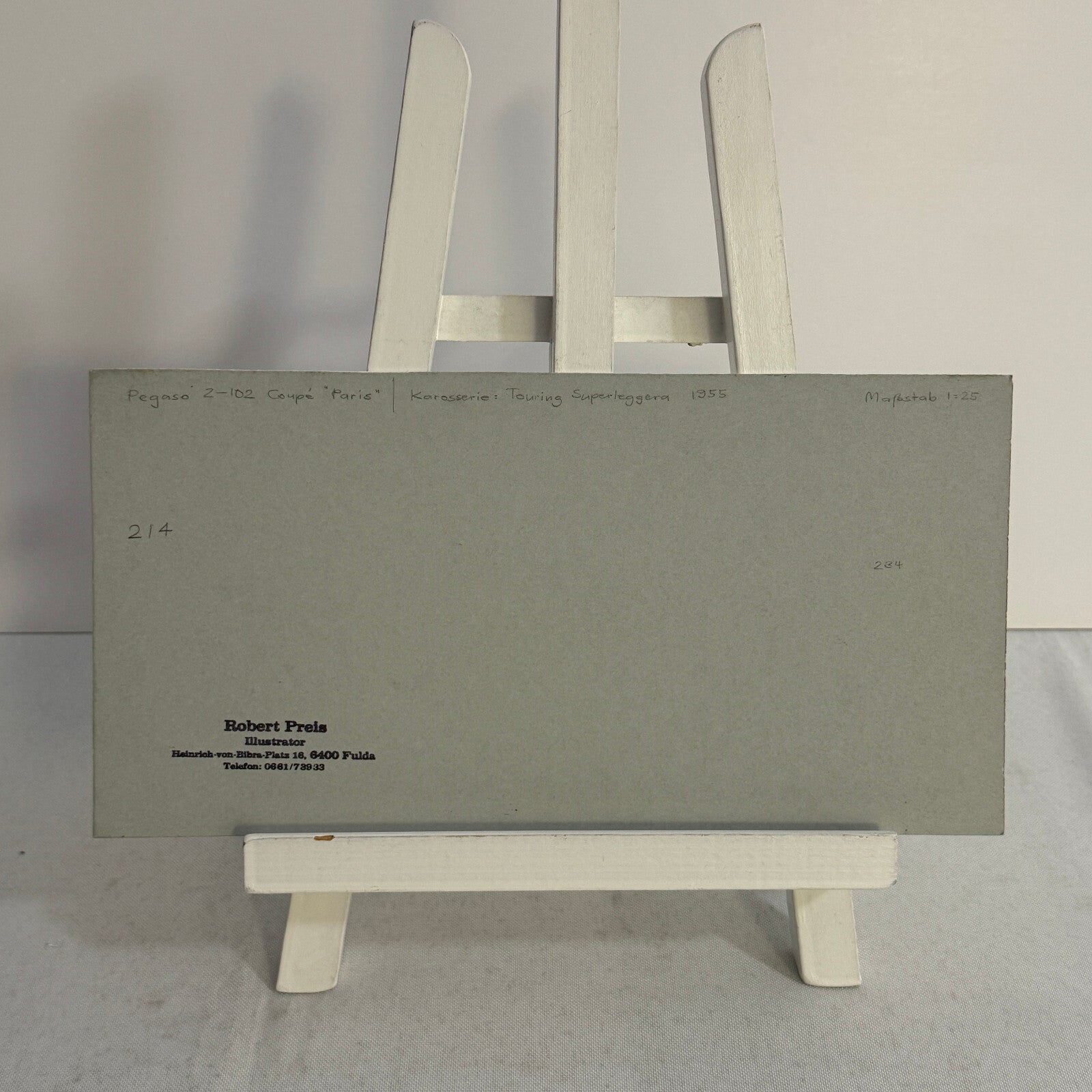 Pegaso Z-102 Coupe Touring Superleggera Car Illustration Art Drawing Hand Drawn