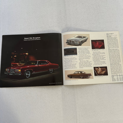 1975 Pontiac Car Sales Brochure Catalog Firebird Grand Am LeMans Grand Ville +