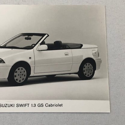 Suzuki Swift GS Cabriolet Convertible Car Factory Press Photo Photograph