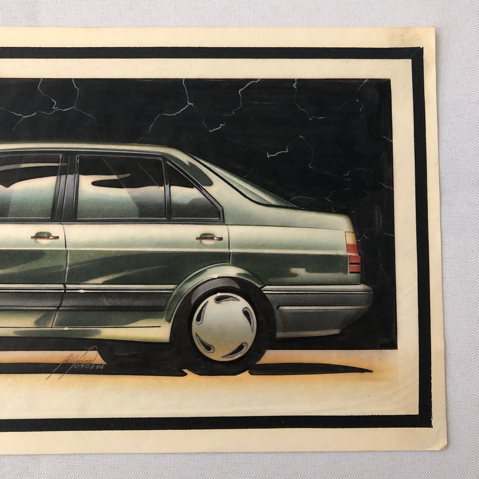 Volkswagen VW Concept Car Illustration Design Drawing Sketch Art Jetta ?