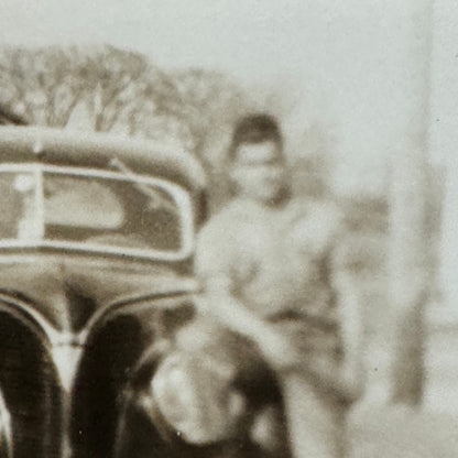 Vintage Ford Car Automobile Photo Photograph Print Snapshot Ford Deluxe