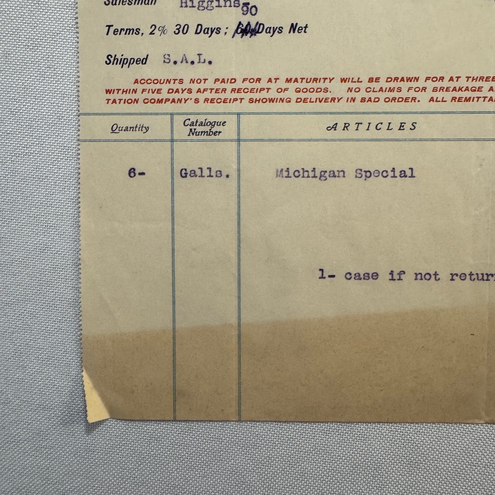 The Embalmers Supply Company Westport Connecticut Letterhead Document 1908