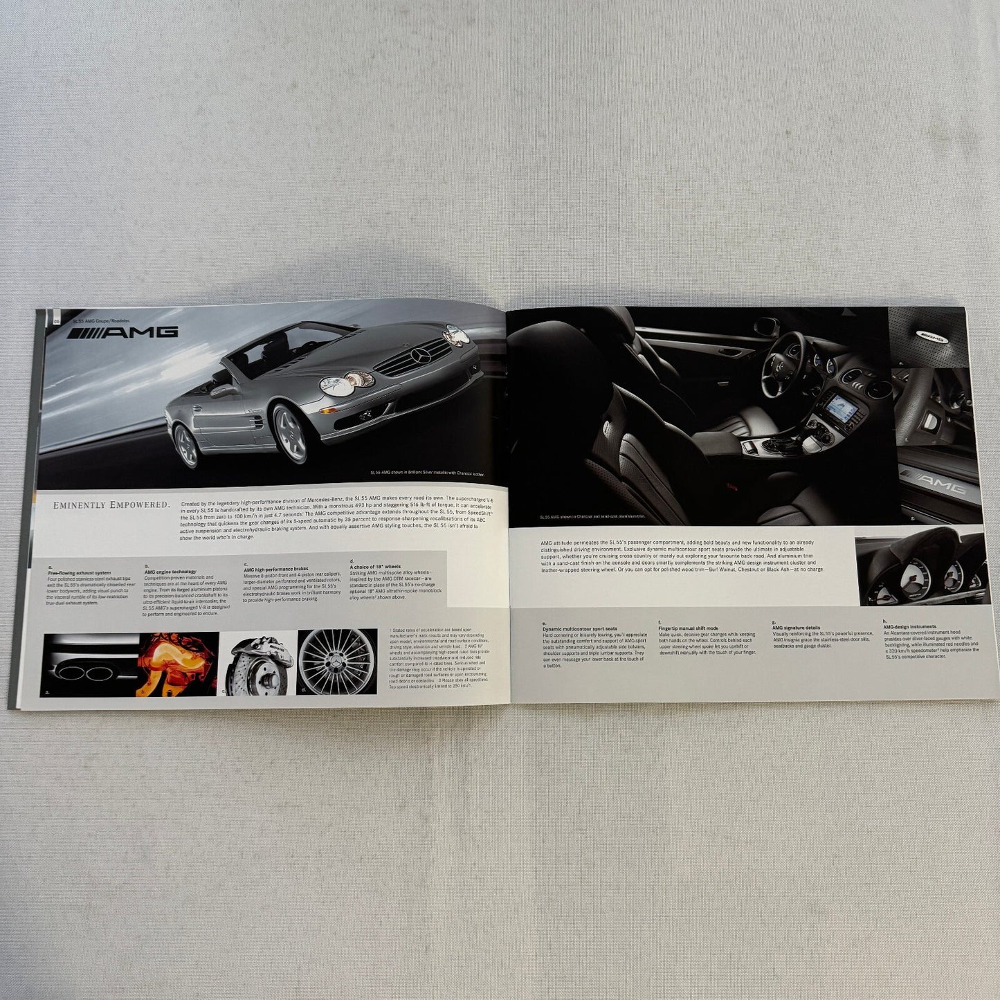 2006 Mercedes Benz SL Class Sales Brochure Catalog SL500 SL600 SL 55 AMG 500 600
