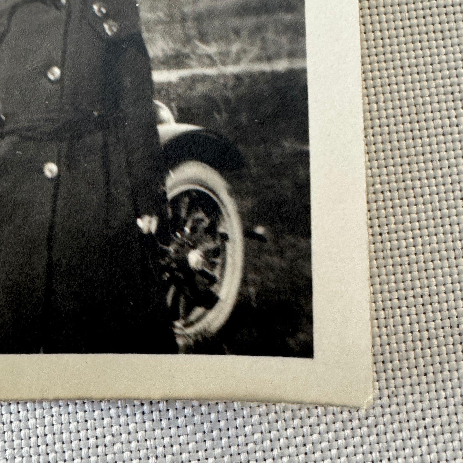 Vintage Car Photo Photograph Print Women with Automobile Snapshot
