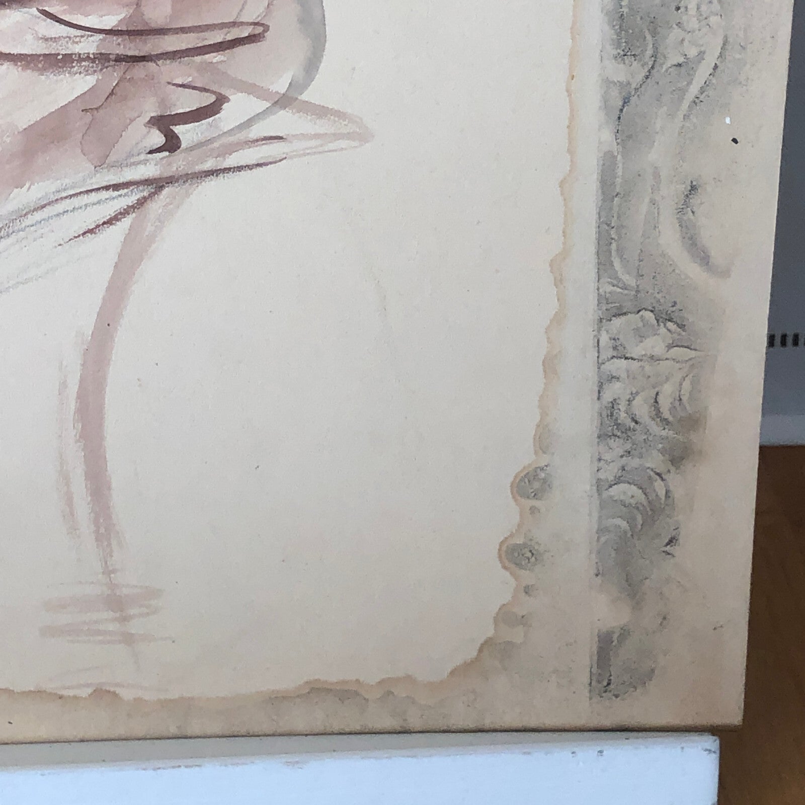 Vintage Painting Art Artwork Artist Arthur E Sudler Smoking Woman