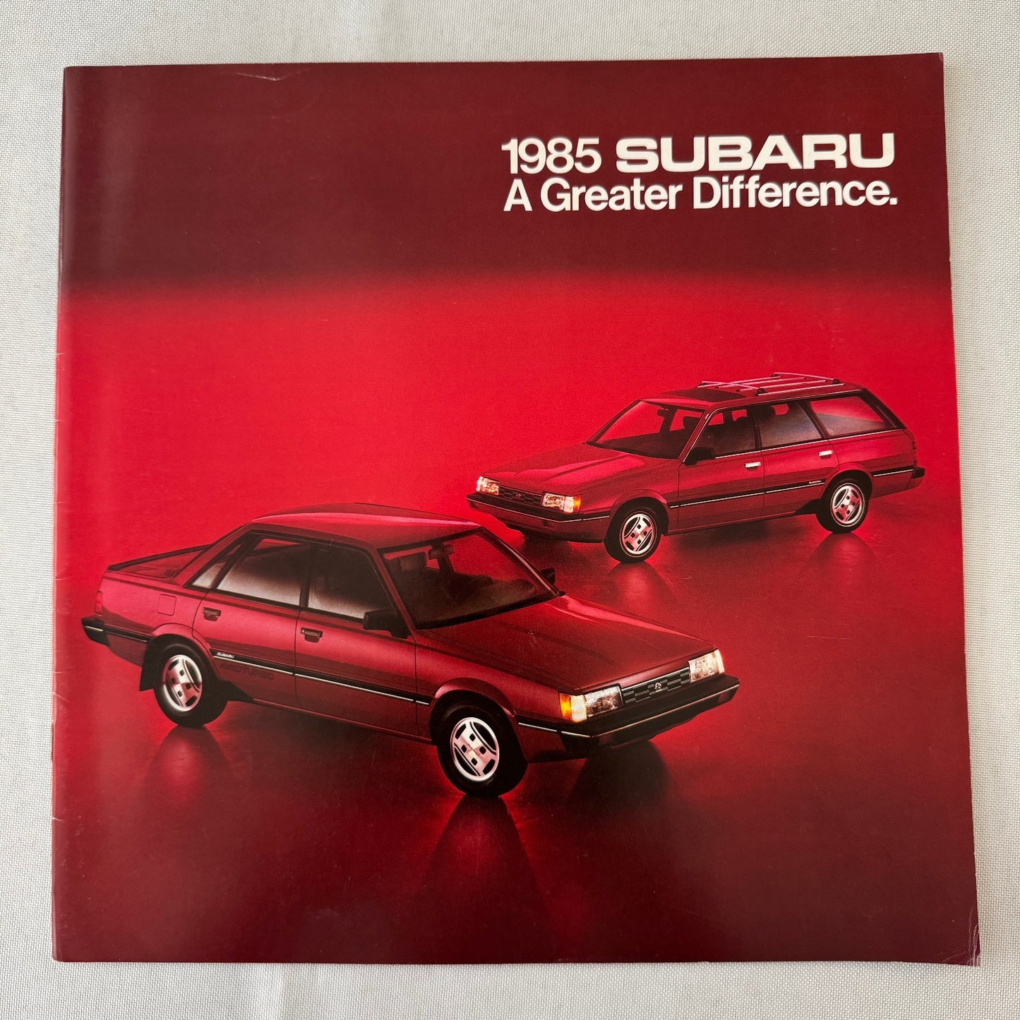 1985 Subaru Car Sales Brochure Catalog Advertising Turbo GL STD DL Wagon Brat +