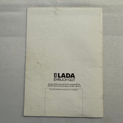 Lada 2107 Car Sales Brochure Catalog Advertising German Text Vintage
