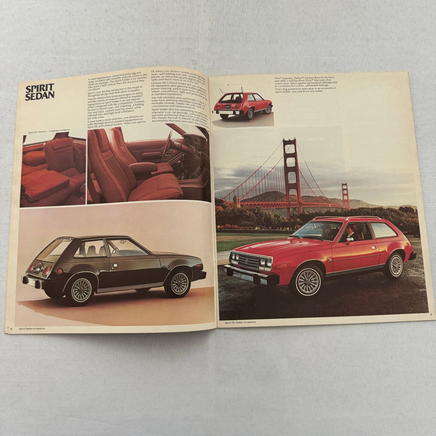 1980 AMC Car Sales Brochure Catalog AMC Spirit AMX Concord Pacer Eagle 4WD